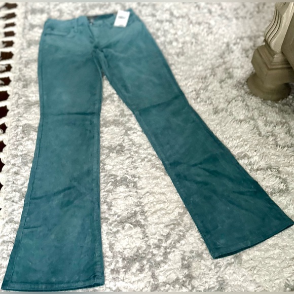 ‼️RARE‼️🎸KUT from the Kloth🎸🔥NWT🔥Karen Bootcut Corduroy Pants in Lagoon—4 - Picture 9 of 16
